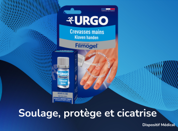 Urgo crevasse main soulage, protège et cicatrise